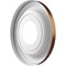 Ekena Millwork Traditional PVC Medallion (Canopies up to 5 1/2"), 10"OD x 3 1/2"ID x 1 1/8"P, Metallic Dark Copper CMP10TRCDC - alternate 4